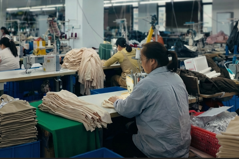 A fashion designer sketching a new apparel design