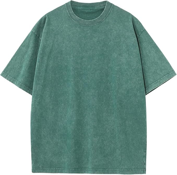 Cotton Washed Oversized Crew Neck Short Sleeve T-Shirt