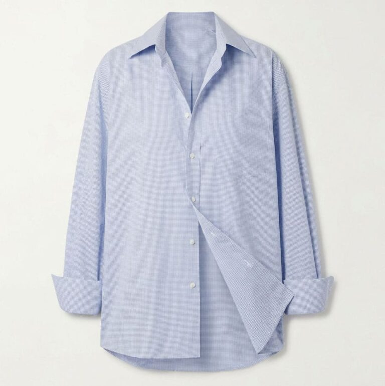 Women’s Plaid Long-Sleeve Lapel Oversized Shirt