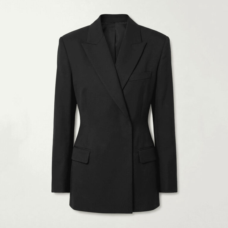 Women’s Black Double-Breasted Tailored Blazer