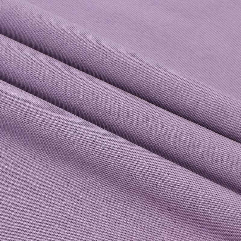 fine rib knit fabric texture for stretch apparel