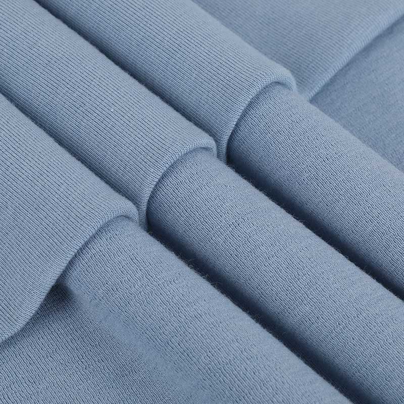 cashmere blend knit fabric structure showing thickness and stretch