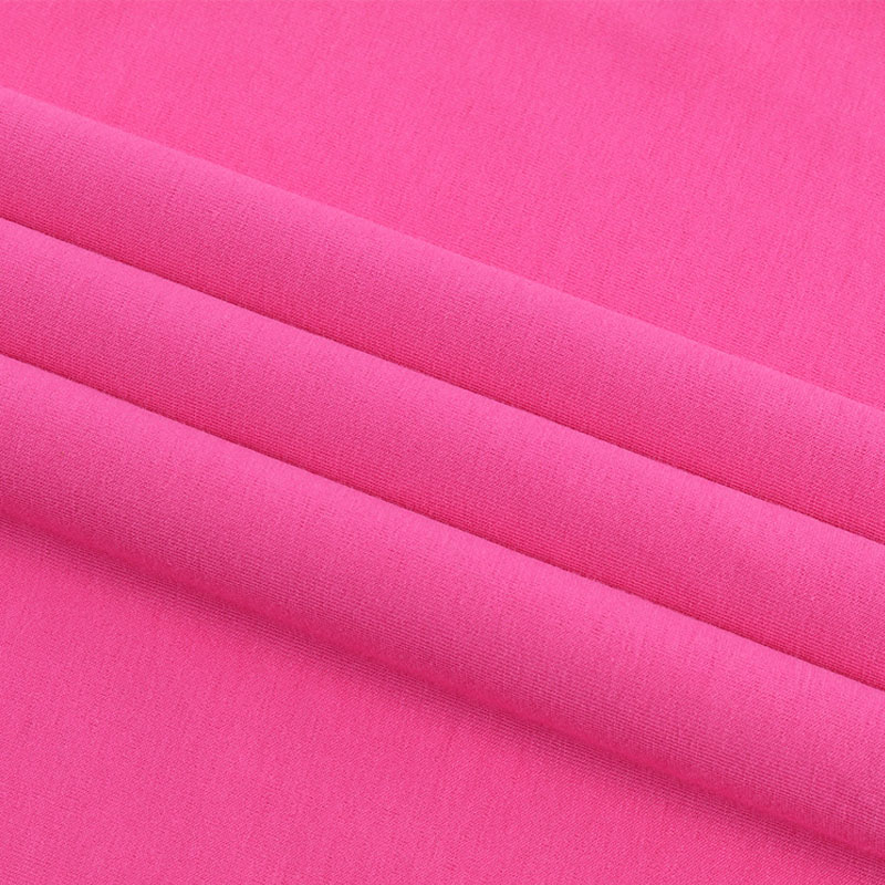 close-up texture of Sorona cotton jersey fabric