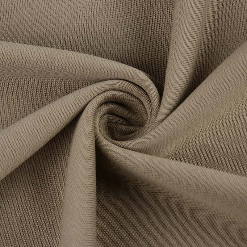 cotton knit fabric showing thickness and structure