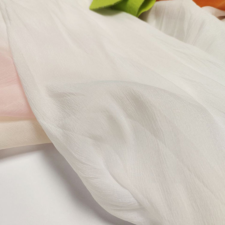 crinkled texture organza fabric