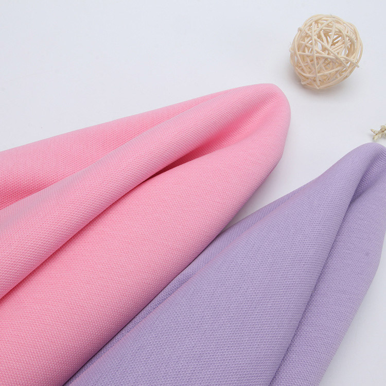 Soft drape of stretch pique fabric suitable for activewear and polo shirts