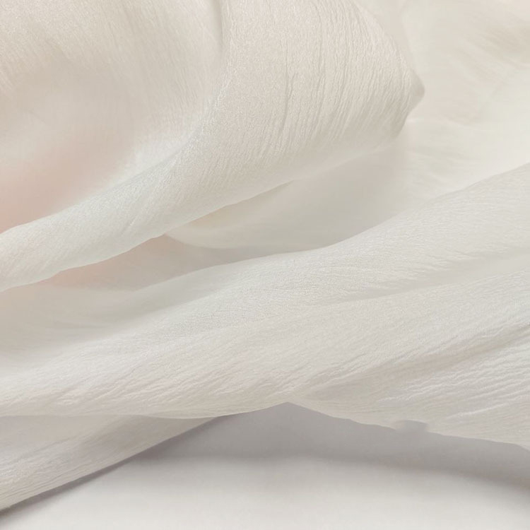 sheer organza fabric wrinkle texture