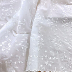 Soft breathable cotton lace fabric suitable for dresses