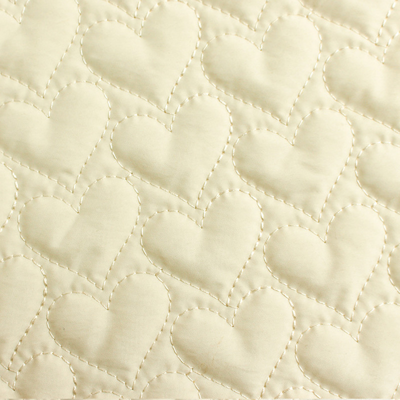 Heart Quilted Embroidery Fabric Padded Quilted Fabric for Jackets