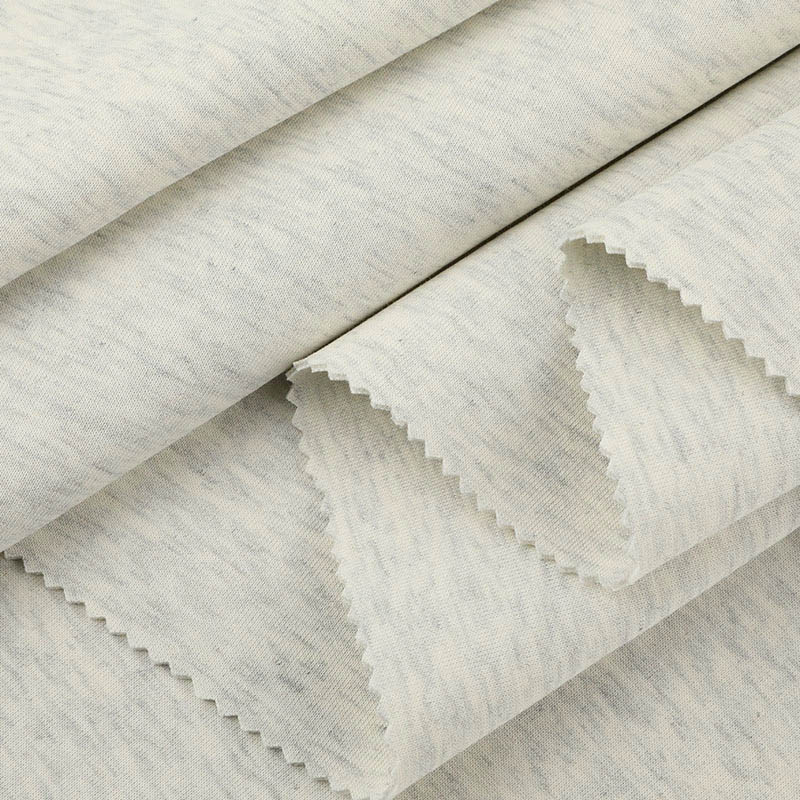 Stacked air layer double knit fabric highlighting premium thickness and quality