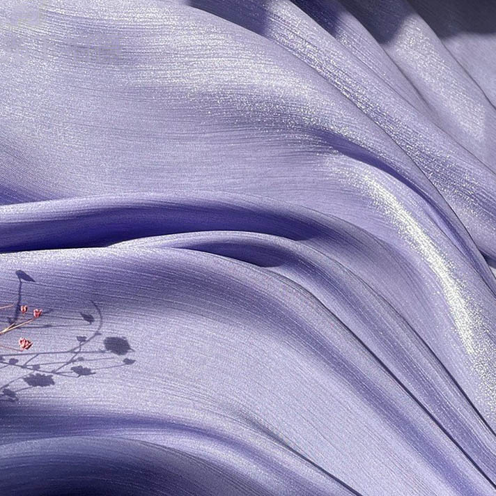 Island Satin Shiny Silk Fabric Glossy Organza Satin for Dresses & Women’s Wear