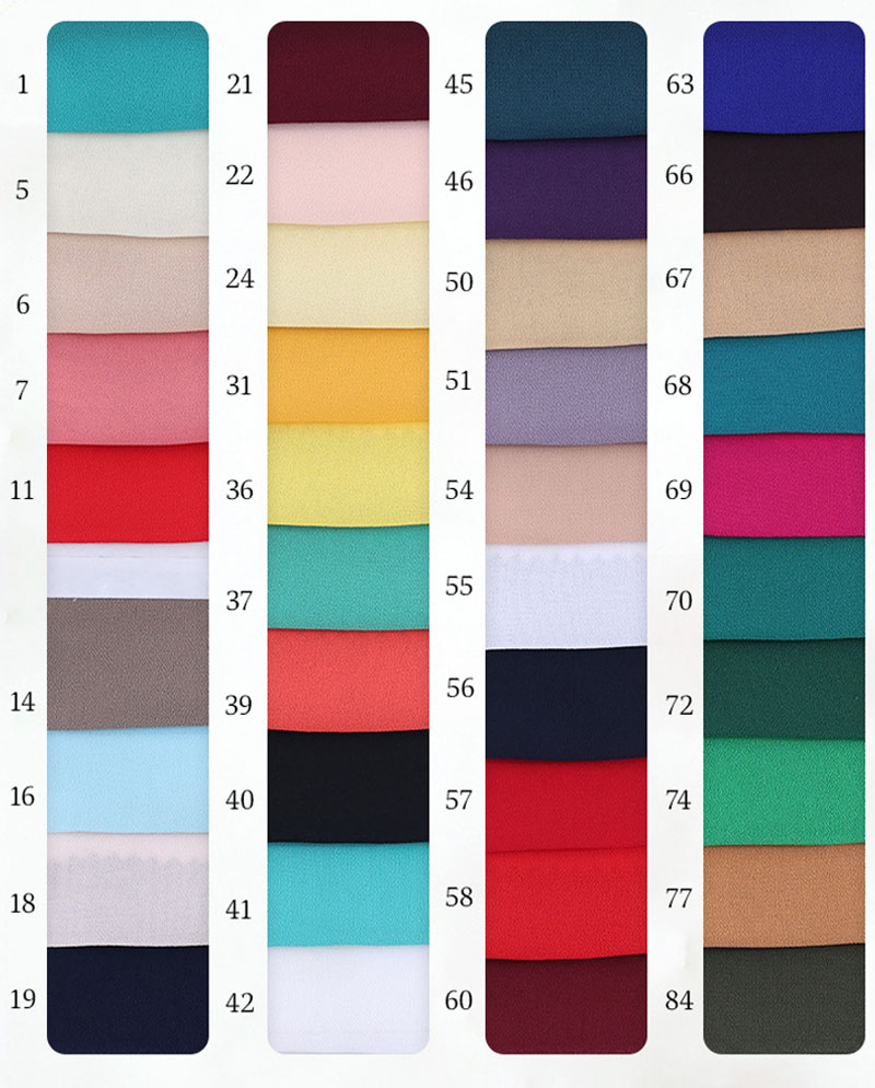 multi color high twist chiffon fabric