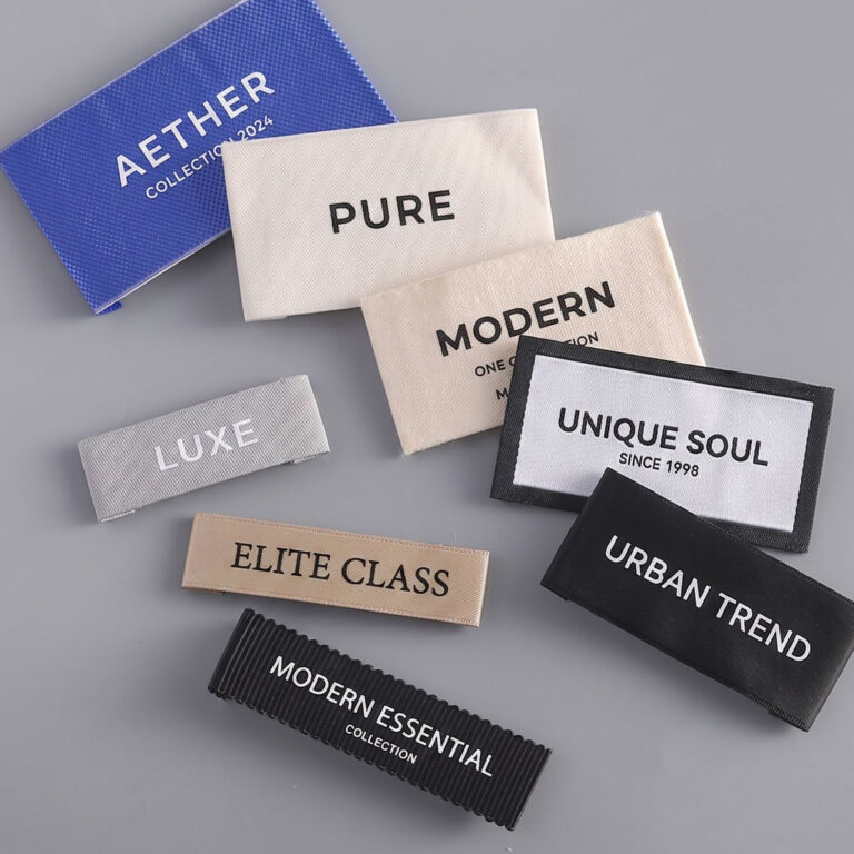 Color printed labels for clothing